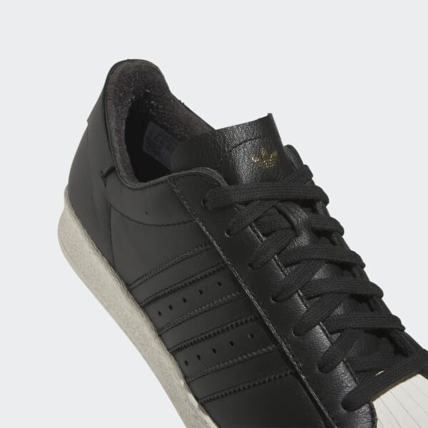 Adidas Superstar 82 Low Shell Toe Men's Leather Shoe Black/White/Gold [GW1799]