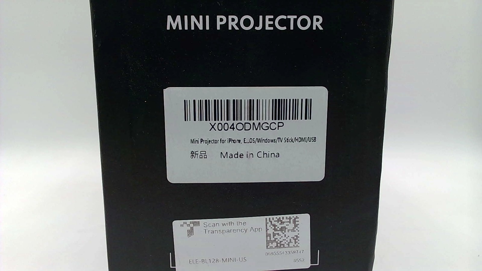 LED Projector Black HDMI USB Video Home Theater