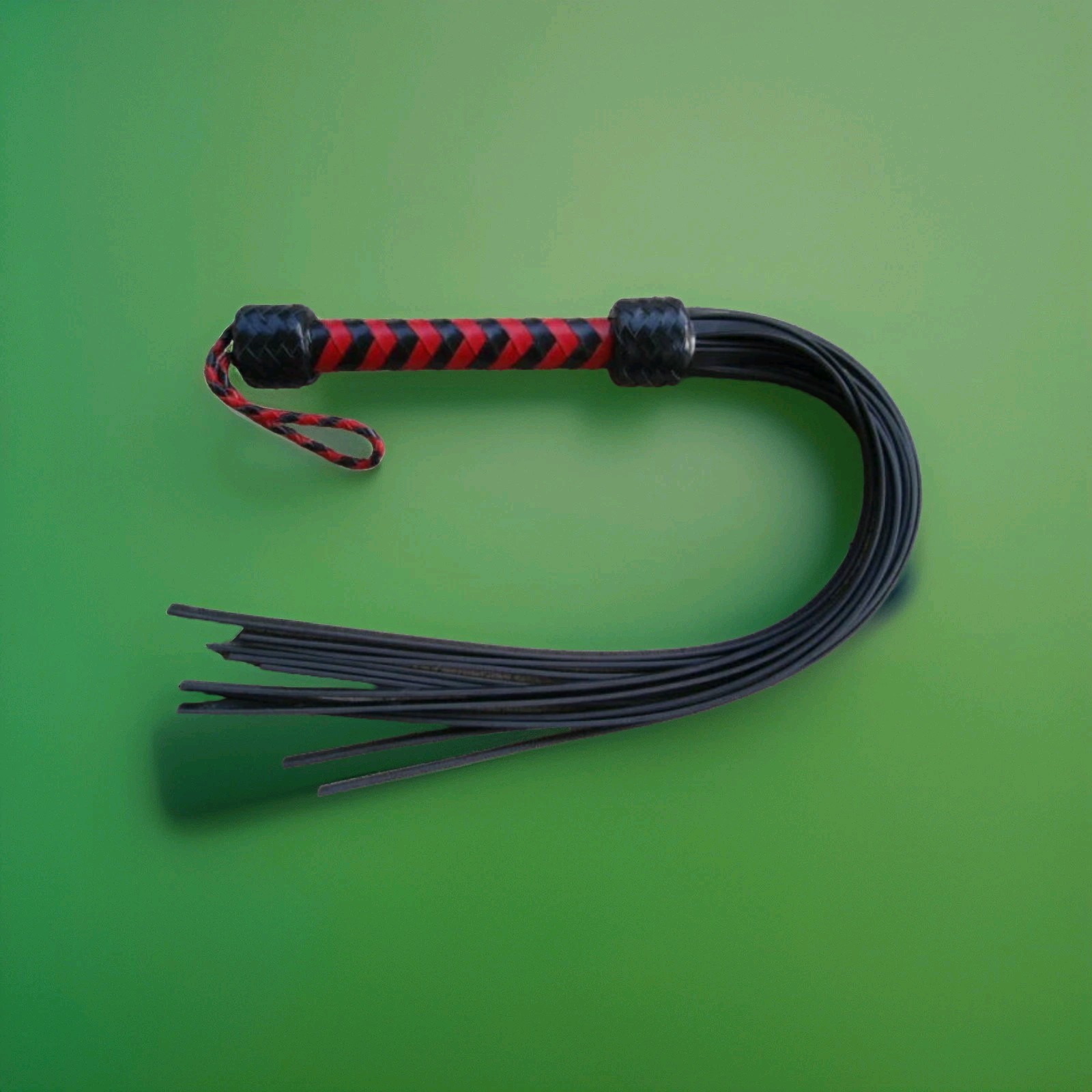 NEW HEAVY Leather & Rubber Flogger - RUGGED THUDDY HORSE TRAINING TOOL