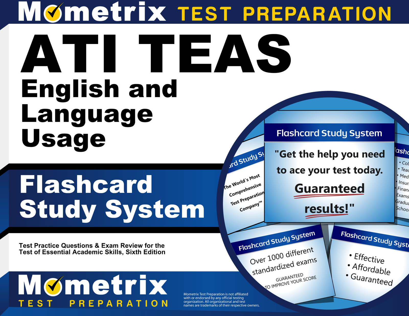 ATI TEAS English and Language Usage Flashcard Study System