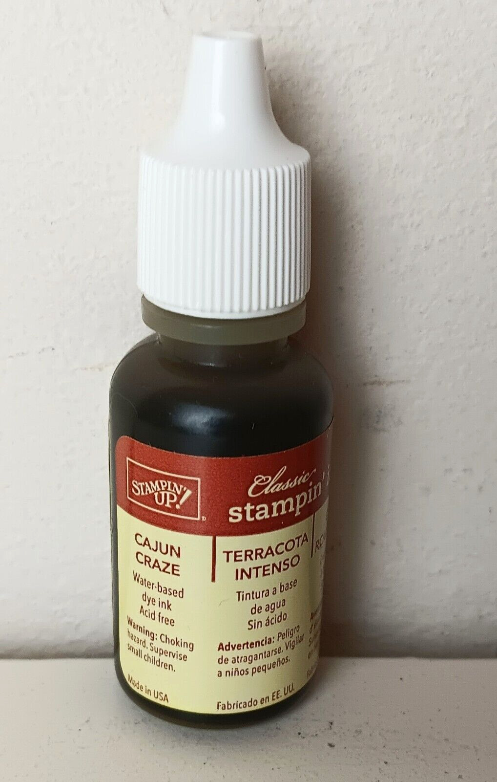 Stampin Up Cajun Craze Brown Shade Ink Re-Inker Bottle New