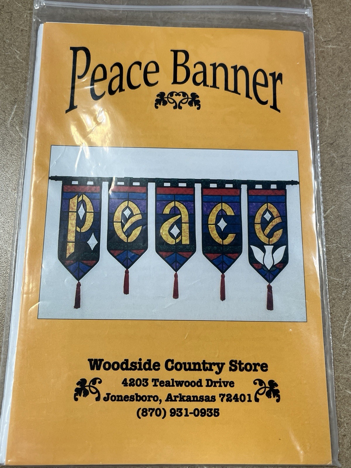 Peace Banner By Woodside Country Store 22 X 50