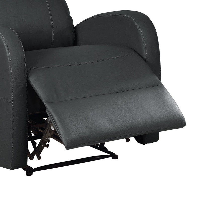 Power Recliner Chair Electric USB Charging Gentle Lumbar Massage Leather Fabric