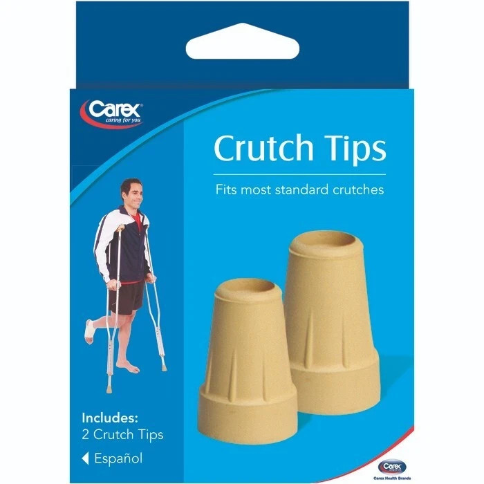 Carex Crutch Tip XL 7/8" Tan Tips