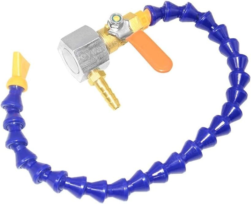 Versatile 13.4" Magnetic Base Coolant Hose Pipe with Adjustable 1/4PT Threading