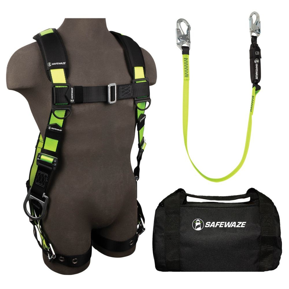 SafeWaze FS128-L/XL PRO Bag Combo Harness FS285-L/XL Lanyard FS560 Bag FS8125