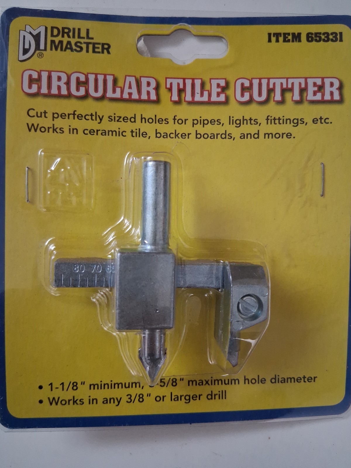 Circular Tile Cutter Attacment  Cut Perfectly Size Holes For Pipes