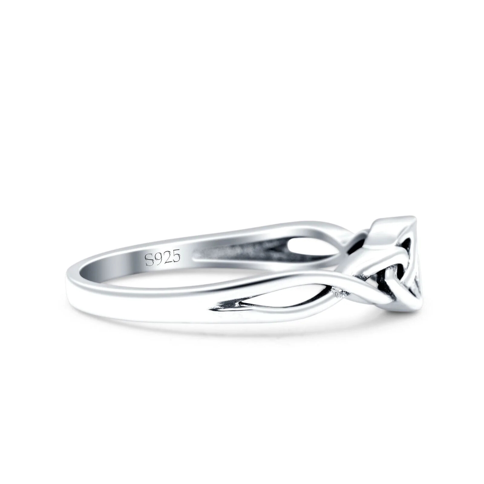 Celtic Oxidized Band Solid 925 Sterling Silver Oxidized Thumb Ring