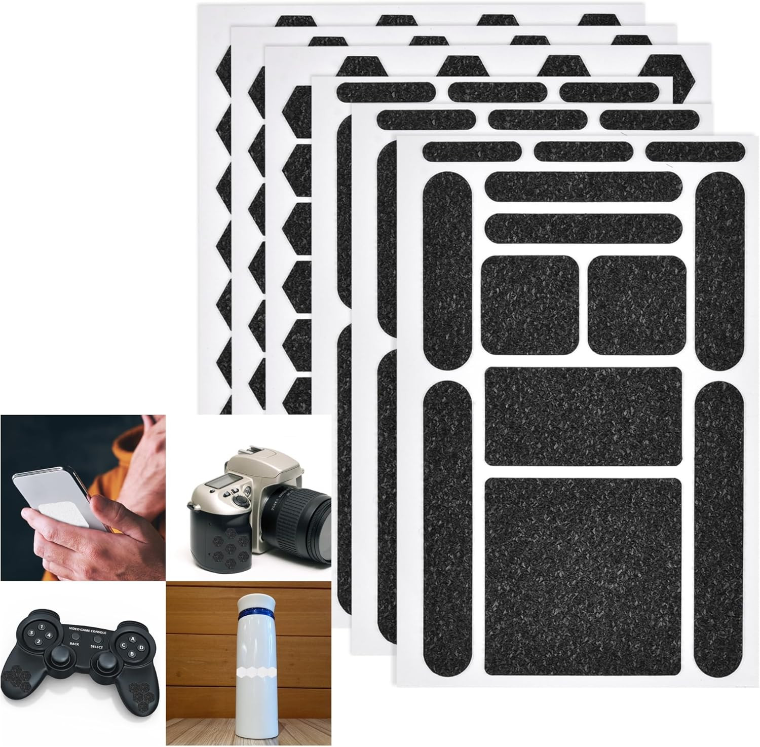 5 Pcs Cell Phone Grip Tape Finger Grip Stickers Non Slip Tape for Phone Case