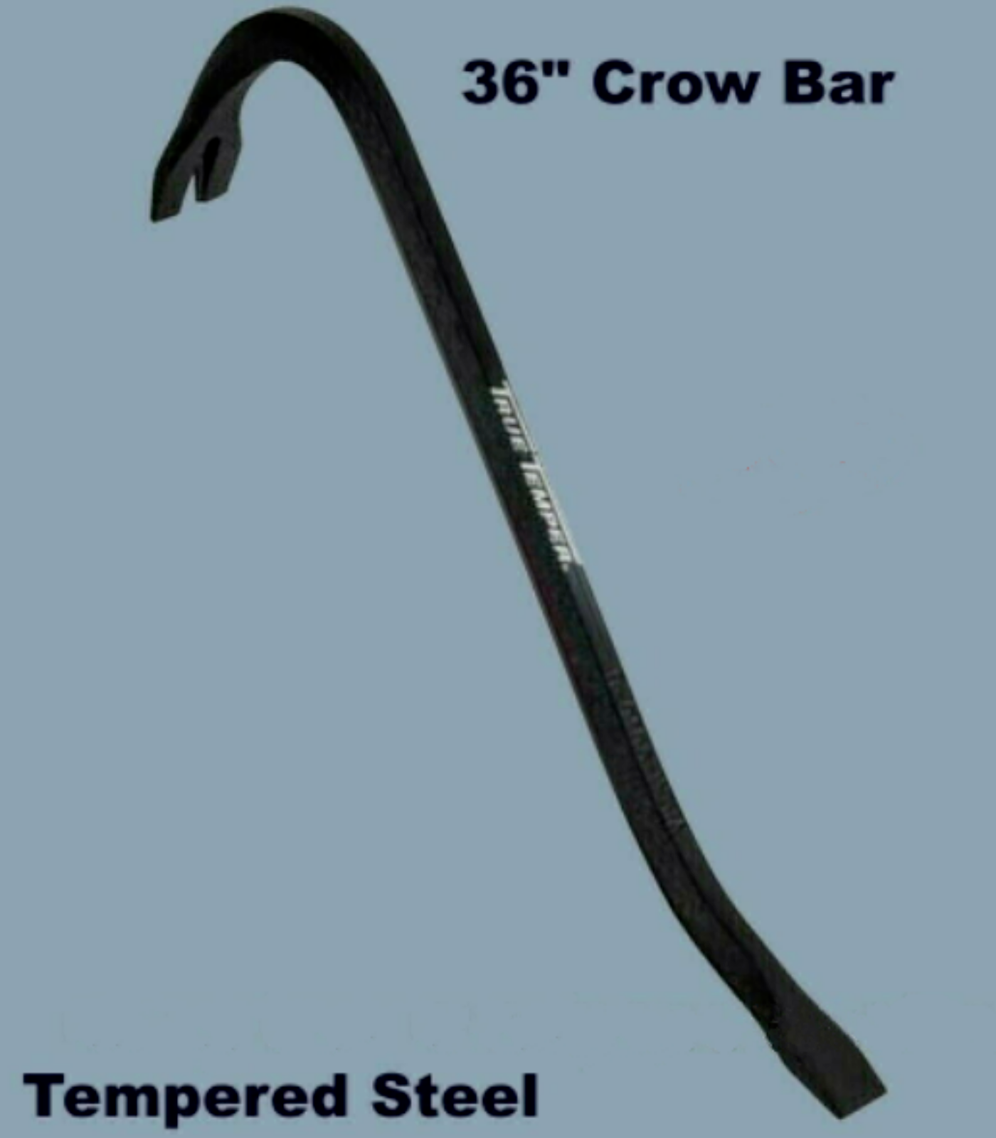 36" CROW BAR Nail Puller Tempered Steel Gooseneck Wrecking Multi-Purpose Utility