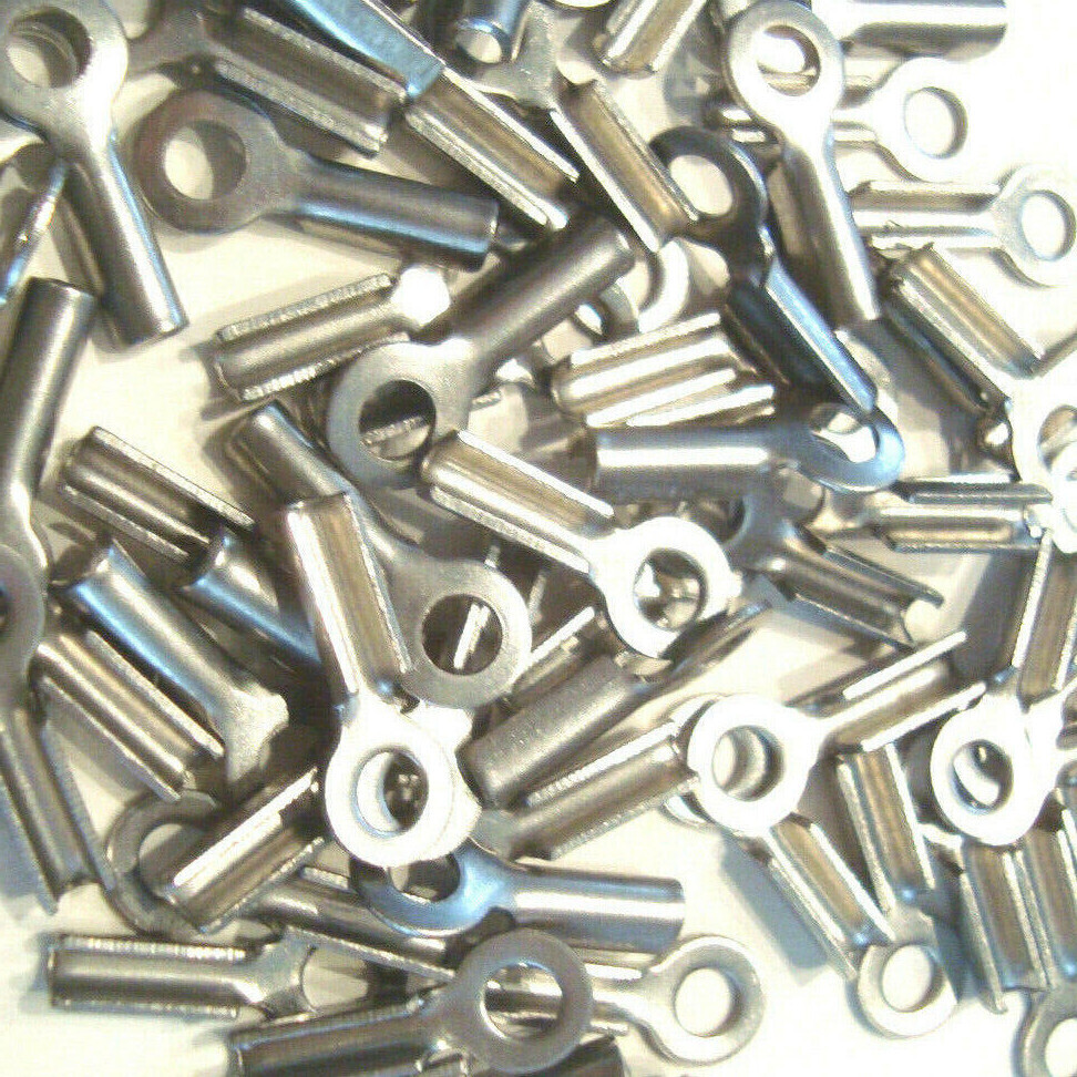 10--50 Packs of Cable Eyelets Fit 2.0mm Cable Wire Rope..Openings 3-4-5-6-8mm