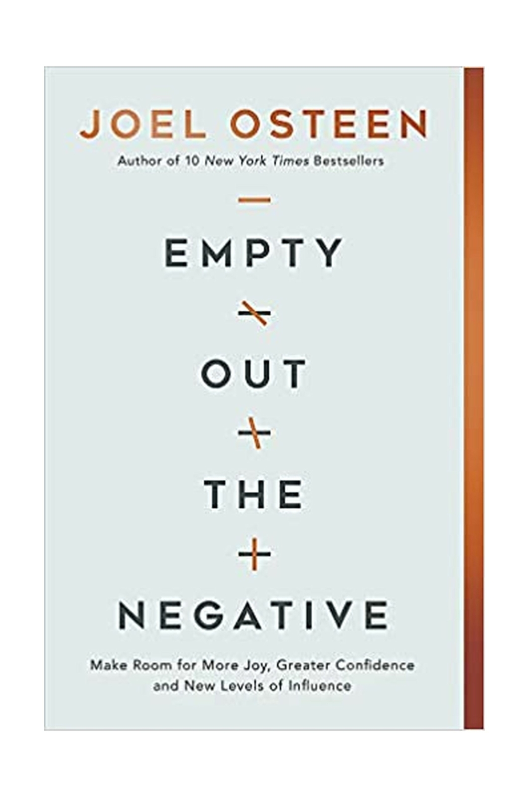 Empty Out The Negative Joel Osteen New Book Hardcover Christian Inspirational