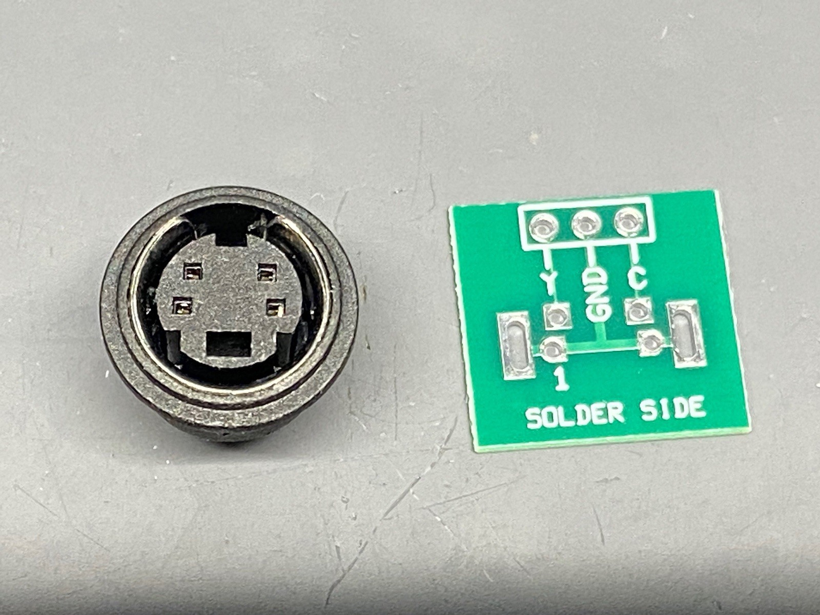 10 Pcs Replacement S-Video Mount Sockets Female & 10 PCB Boards