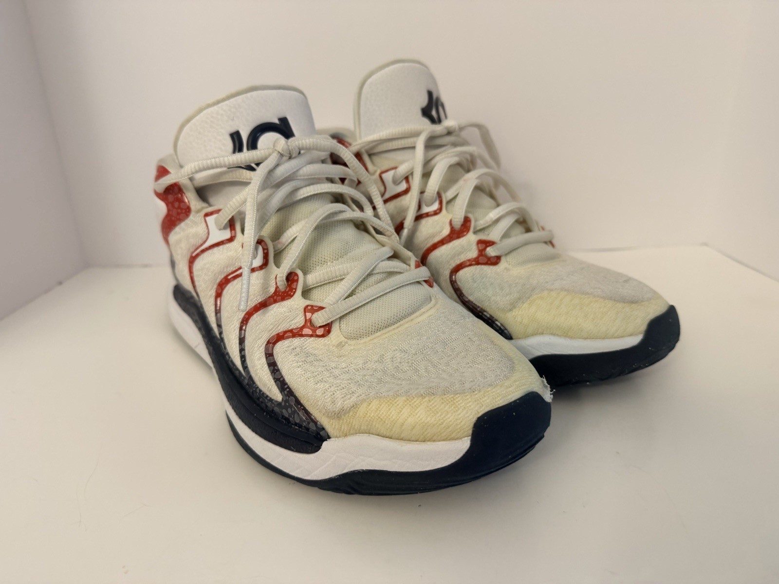 Nike Kevin Durant KD 17 USA White Obsidian University Red FJ9487-101 sz 10 Men's