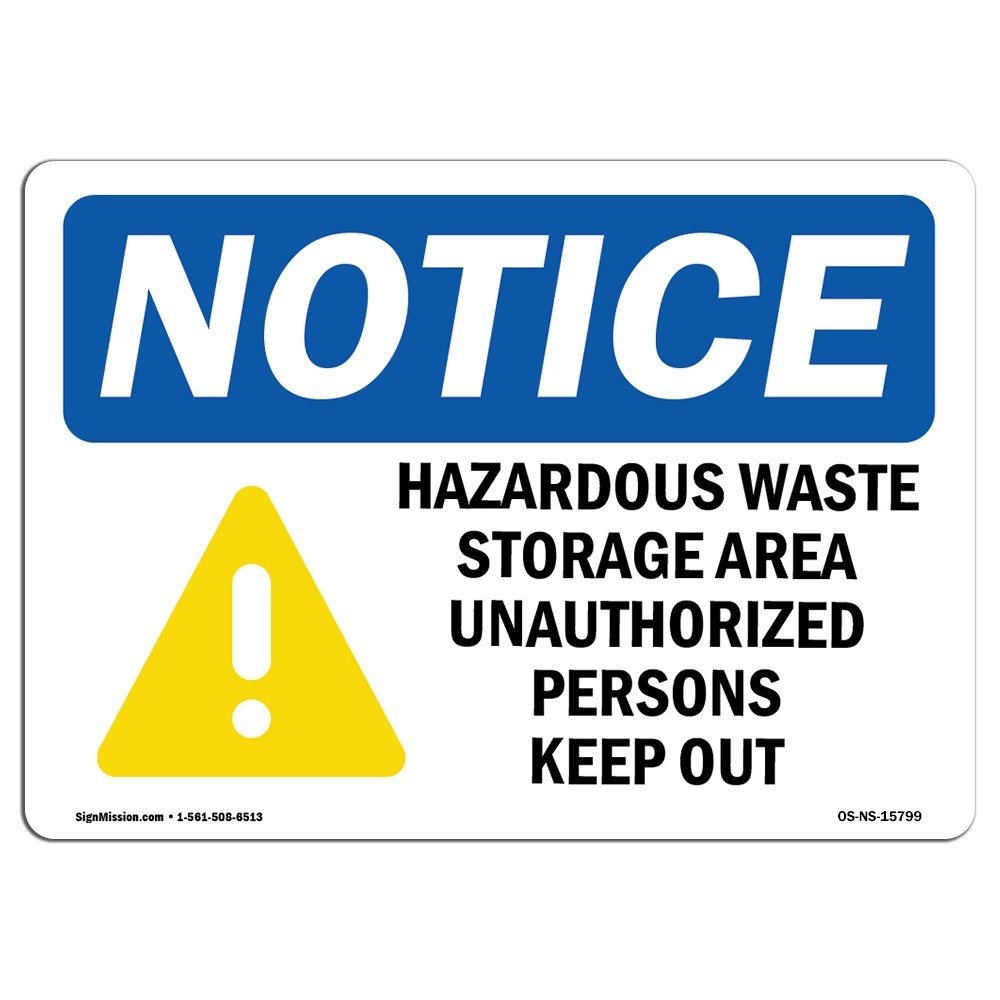 OSHA Notice Sign  Notice MSDS for This Workplace is Located | Vinyl Label Dec...
