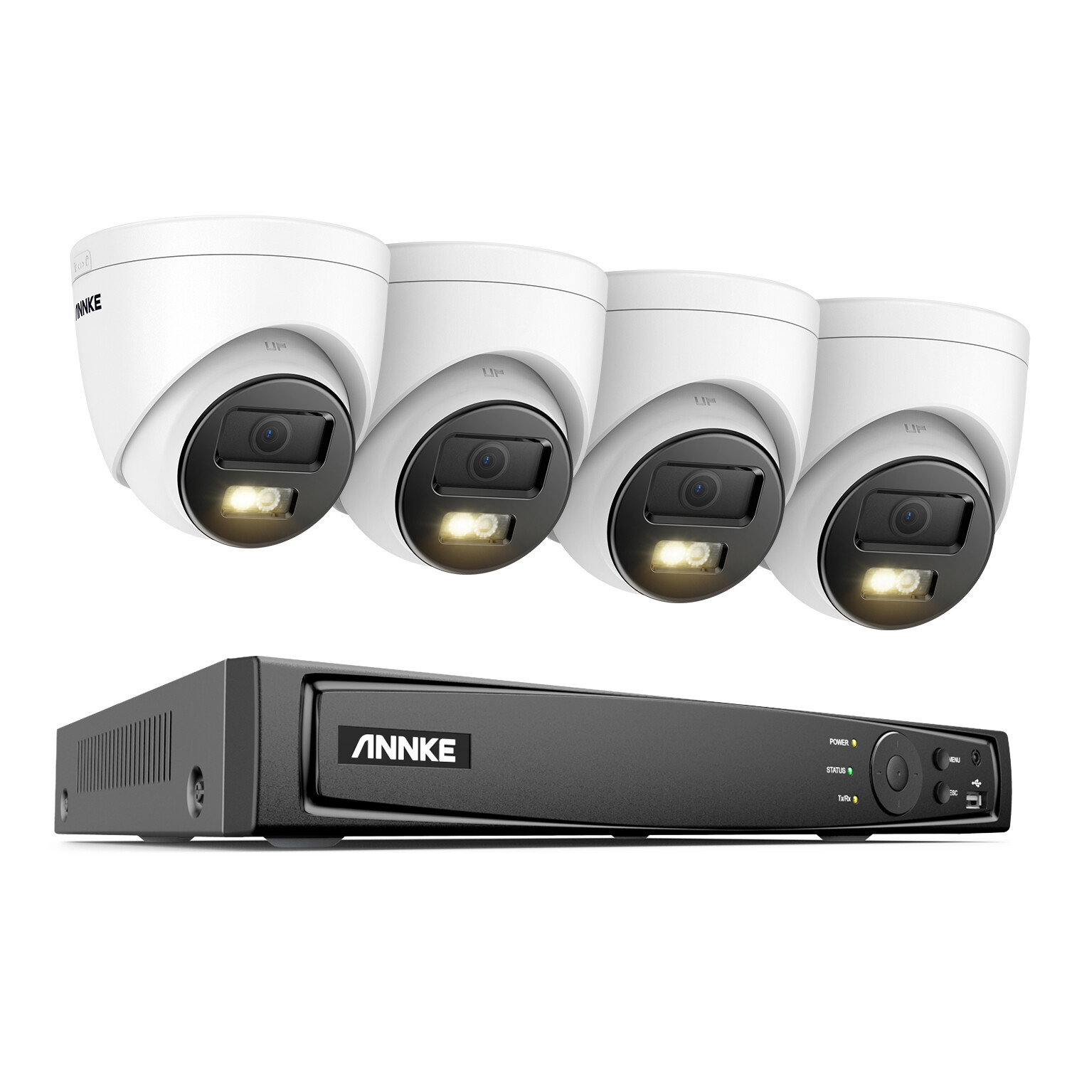 ANNKE 12MP 8CH NVR 5MP POE AI Color Night Security Camera System Audio Recording