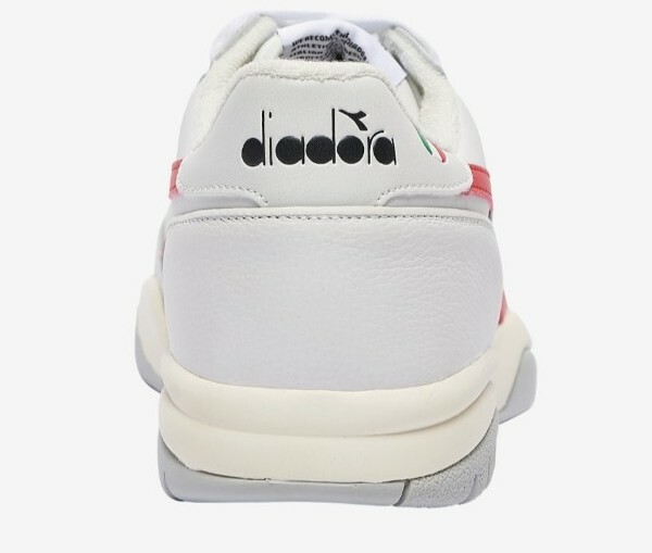 Diadora Maverick H.O.C White Red Leather Retro Men's Shoes.