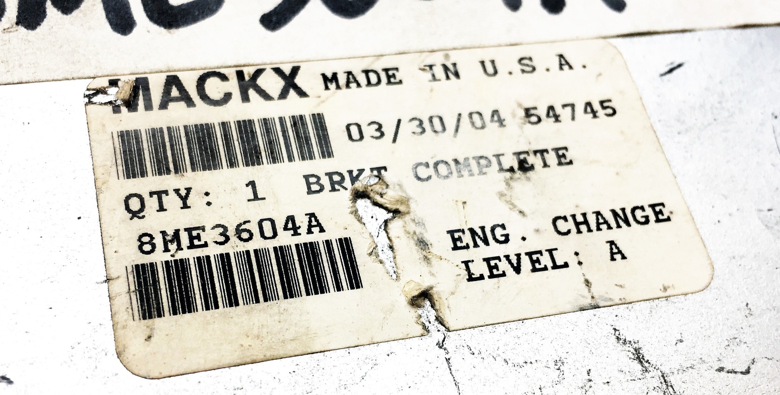 Mack Complete Bracket 8ME3604A NOS