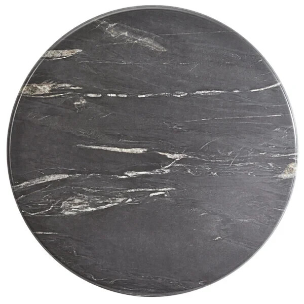 36'' Round All-Weather Restaurant Table Top with Smooth Letizia Laminate Top
