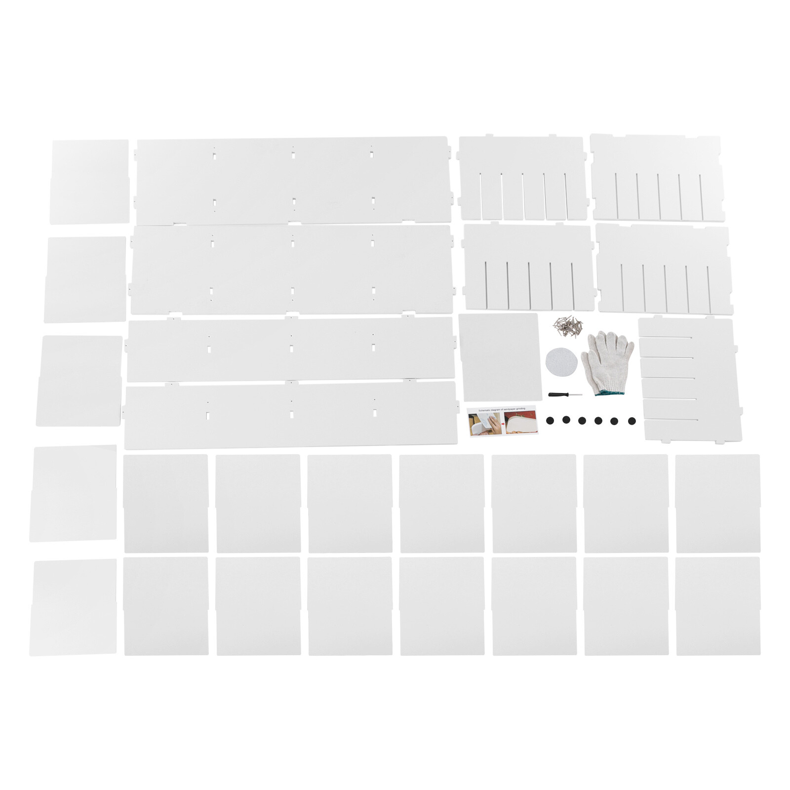 24 Slots Paper & Mail Organizer File Classification Cabinet Literature?Organizer