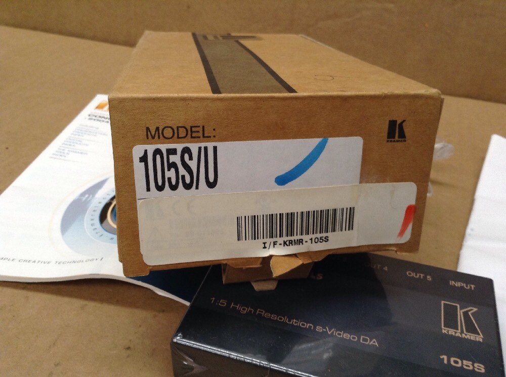 Kramer 105S Video Distributor Amplifier 1:5 High Resolution s-Video DA BE-74