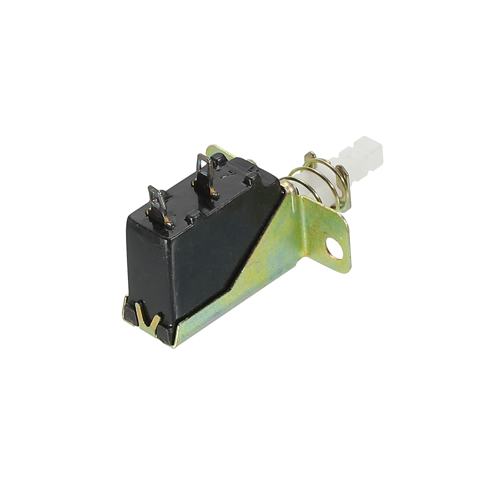 Push Button Switch SPST 2 Pin 1 Position Self-Locking Gold Tone 5 Pcs