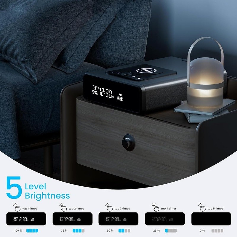 Biometric Gun Safe Wireless Charging LED Display Quick Access Touchscreen Keypad