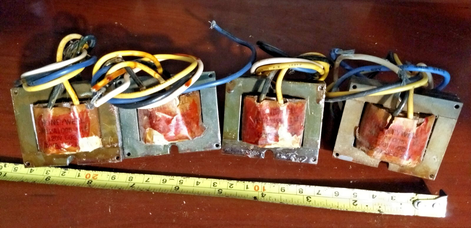 Lot of 4 NOS Vintage Honeywell AT12A1005 Power Line Output Matching Transformers