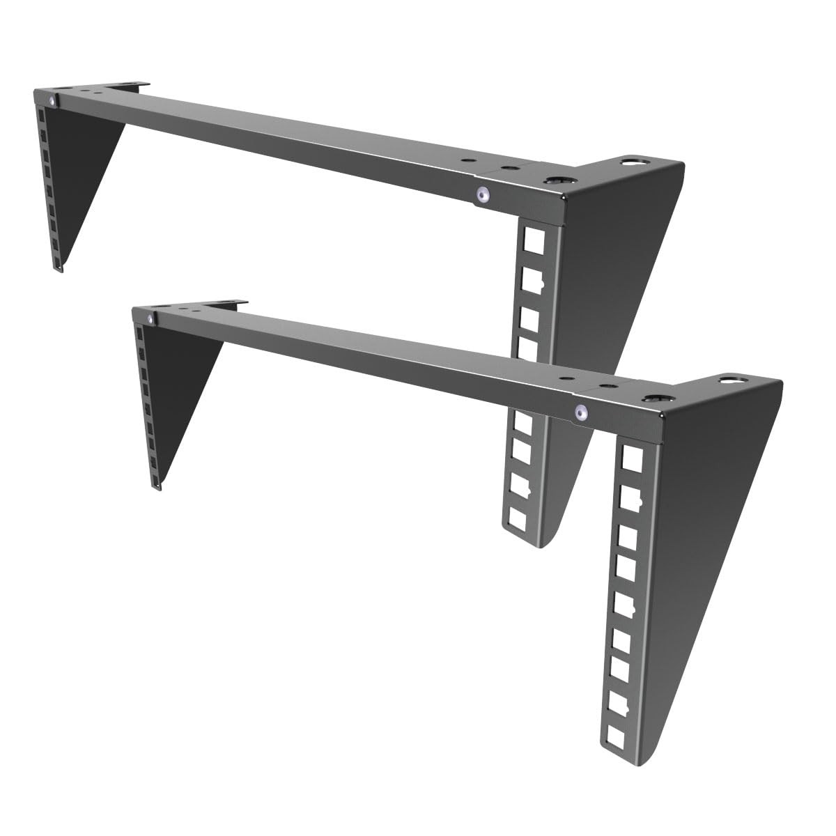 3U Vertical Wall Mount Rack Steel Foldable Patch Panel Bracket 19 Inch 2 PCS