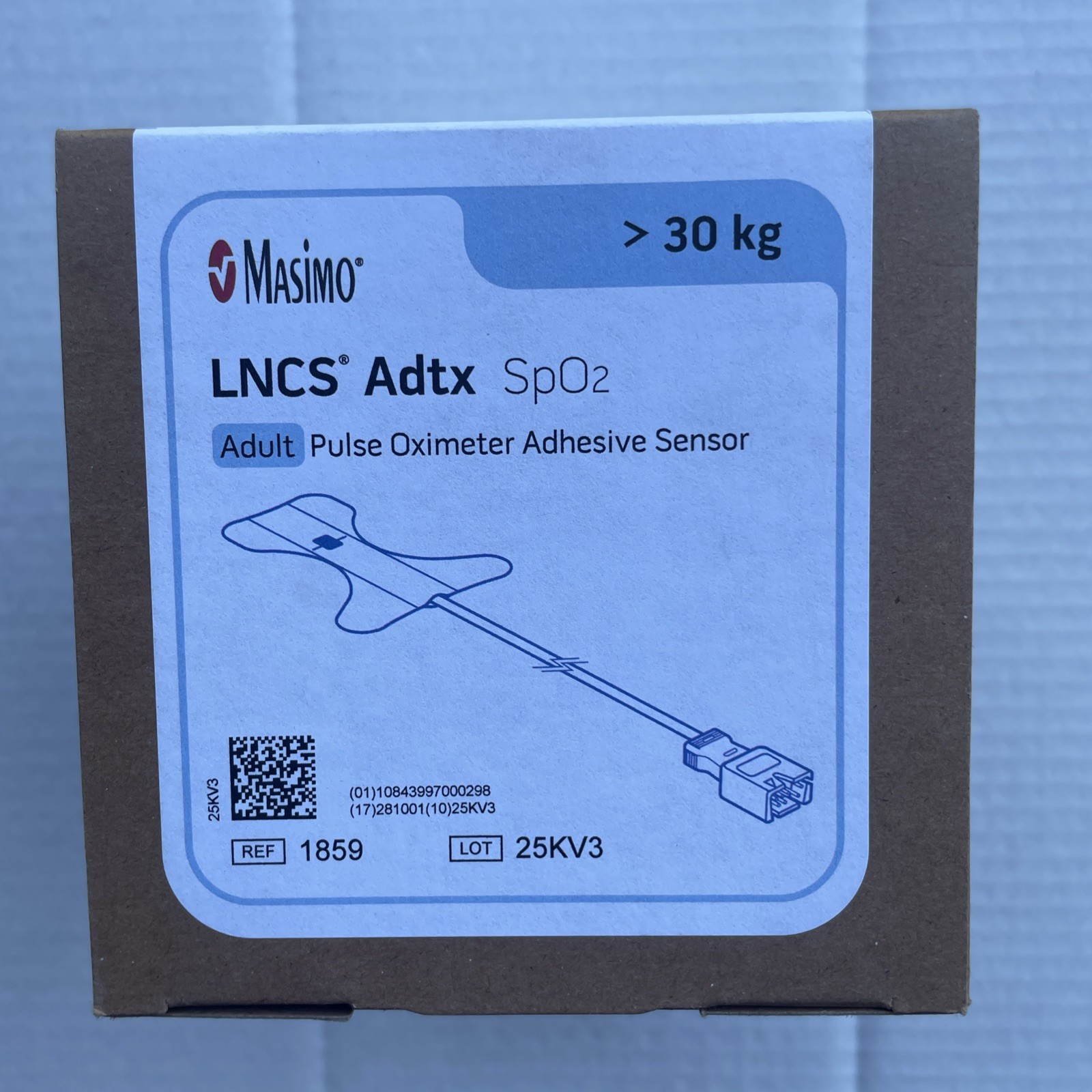 Masimo 1859 Adult Adtx  SpO2 Adhesive Sensor LNCS New Box of 20x