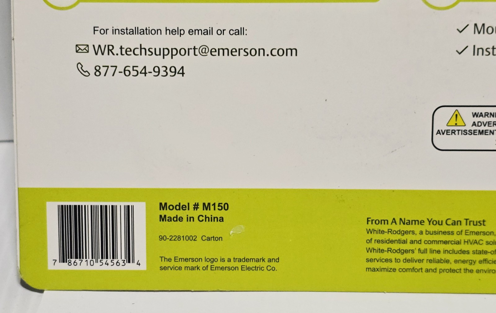 White-Rodgers M150 Non-Programmable Thermostat 24V Heating & Cooling, Mechanical