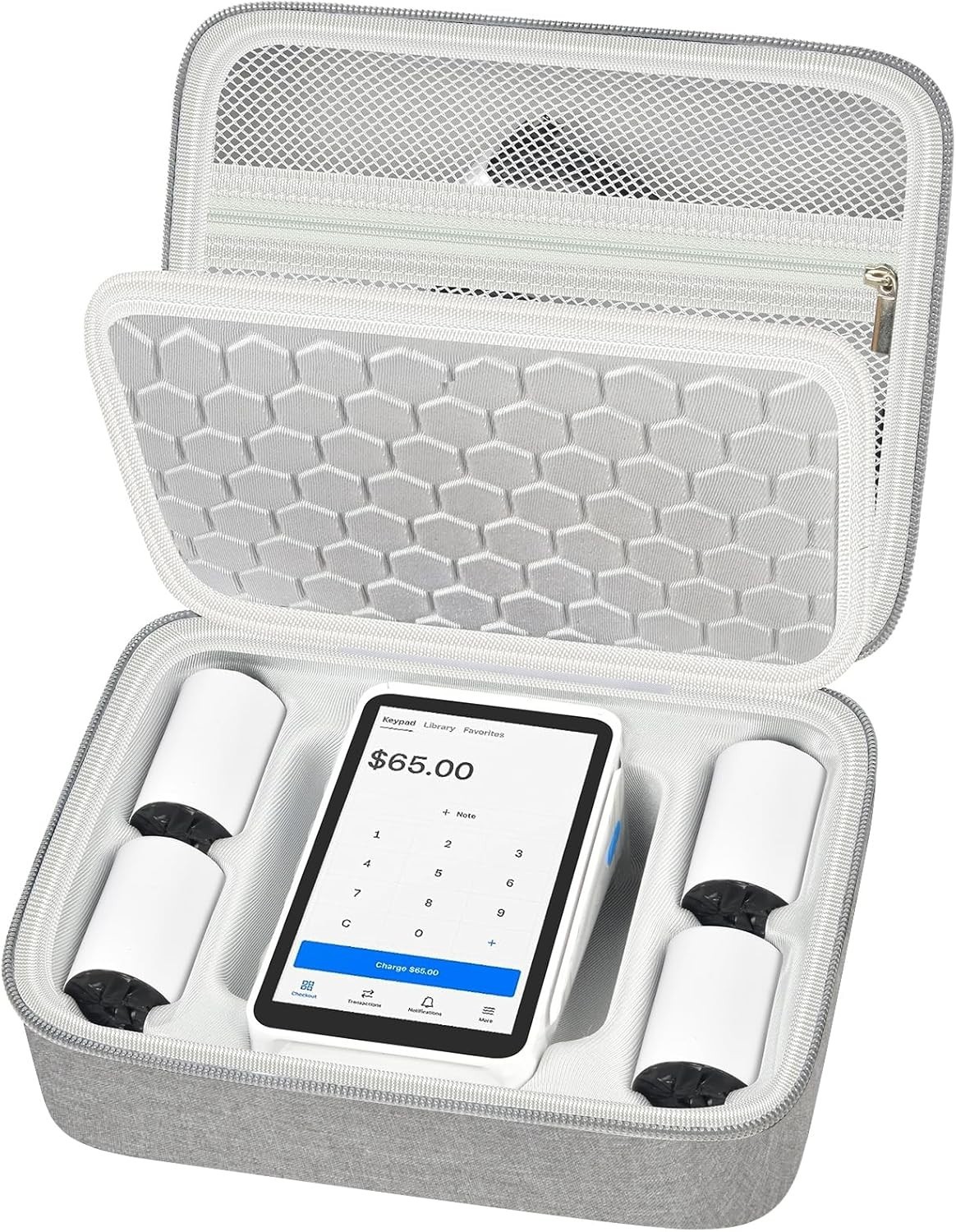 Case Compatible with Square Terminal Credit Card Reader, Mobile POS Machine Stor