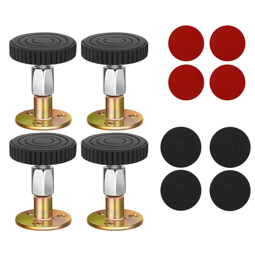 4X Threaded Bed Frame Anti-Shake Stabilizer Tool Adjustable Headboard Stoppers