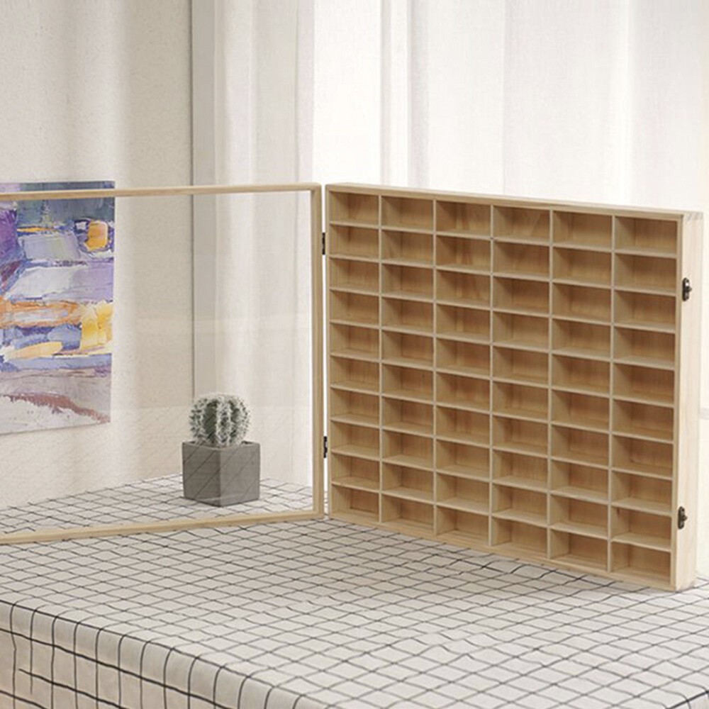 Wall Mounted Wood Display Case 1/64 Car Model Diecast Car Matchbox Storage Rack