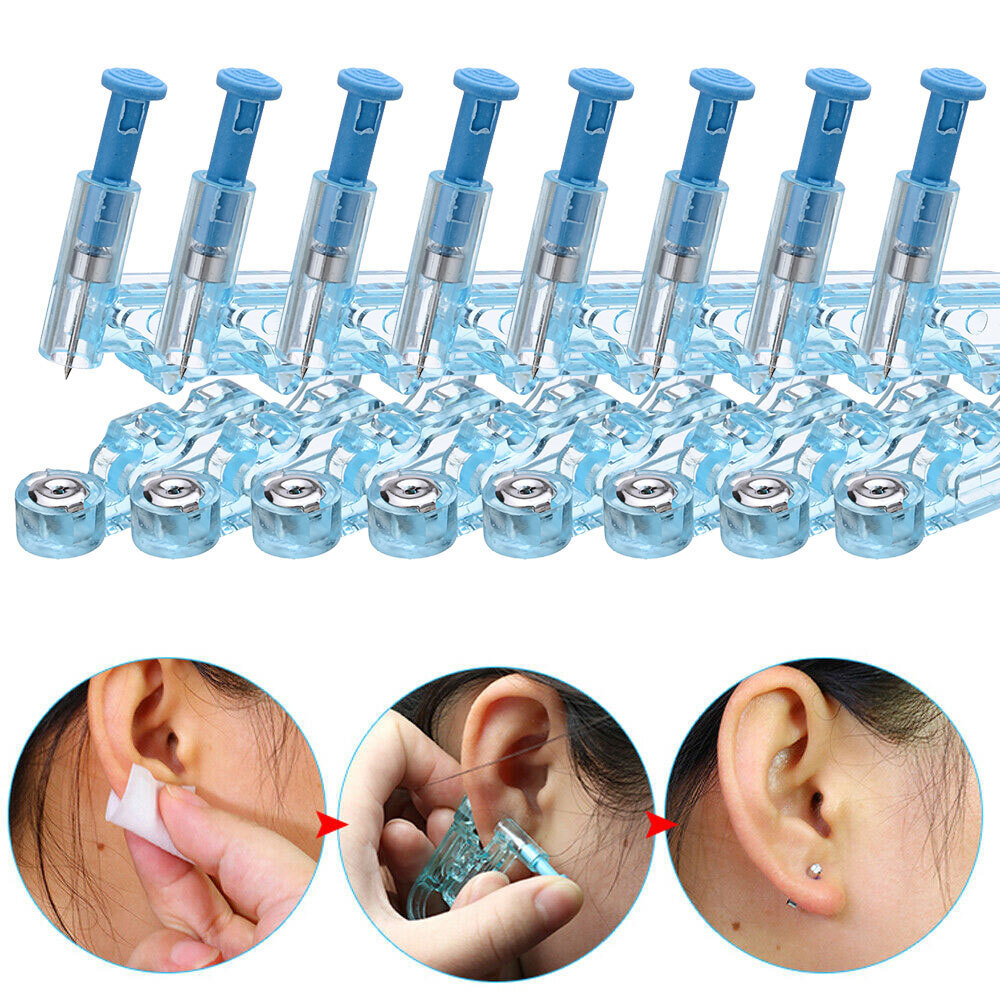 40Pcs Professional Disposable Ear Studs Piercing Gun Ear Pin Stud Piercer Tools