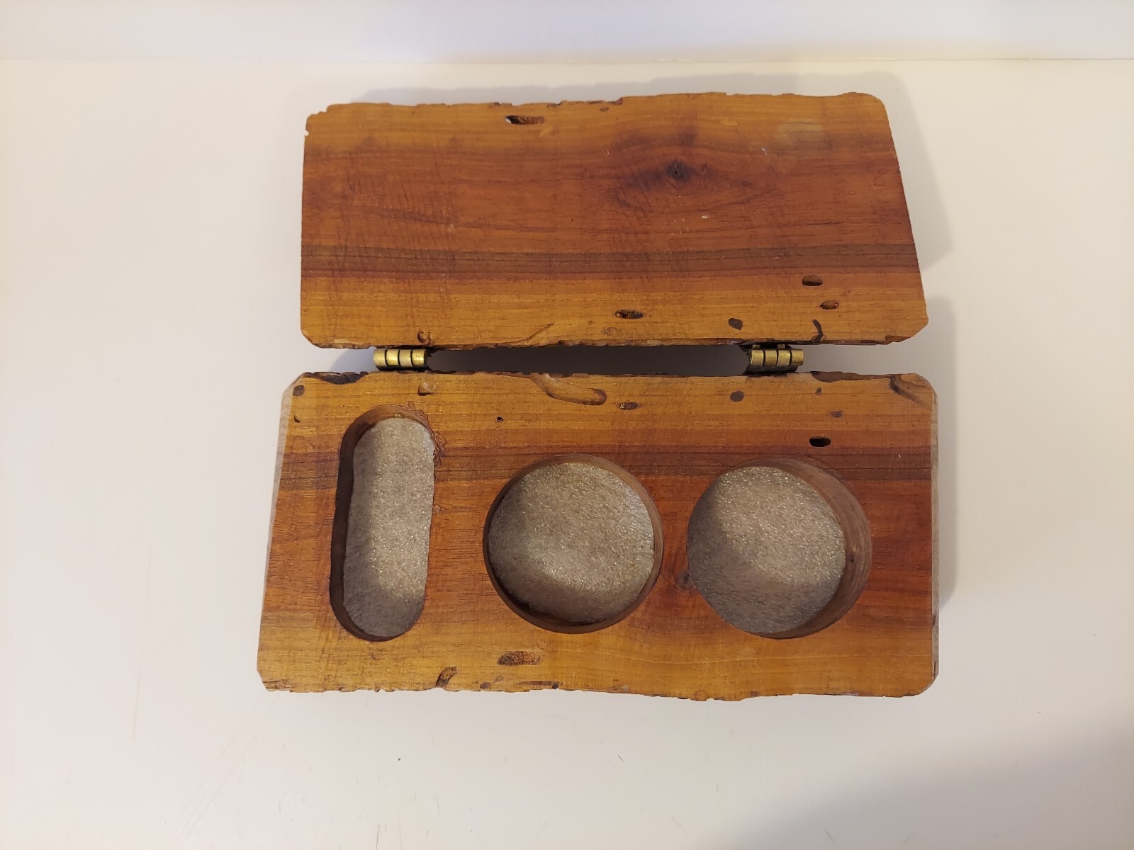 Unique Handmade Wormwood Trinket Box Hinged Lid