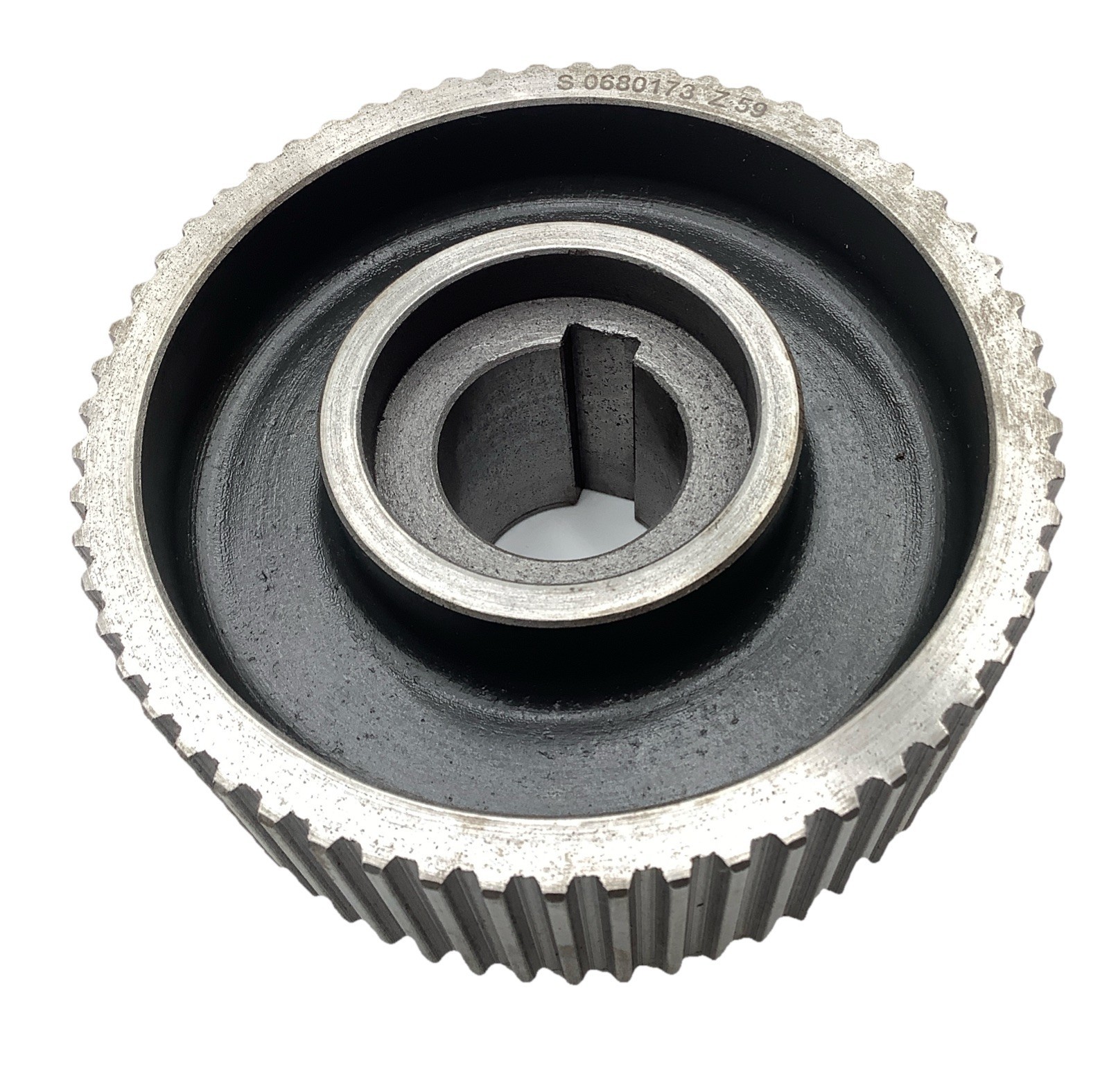 Saurer S-0680173-Z59 Timing Belt Pulley D40 Keyed Bore OEM Textile Machine