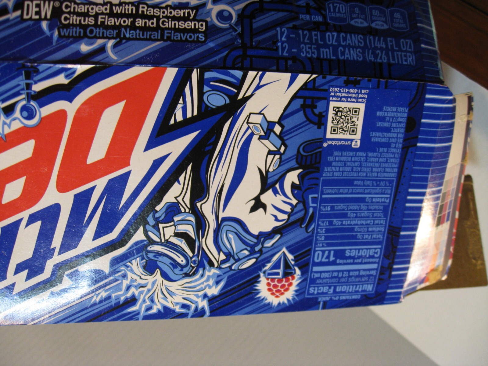 Mountain Dew EMPTY Box Carton (Opening missing) - Voltage - 2023