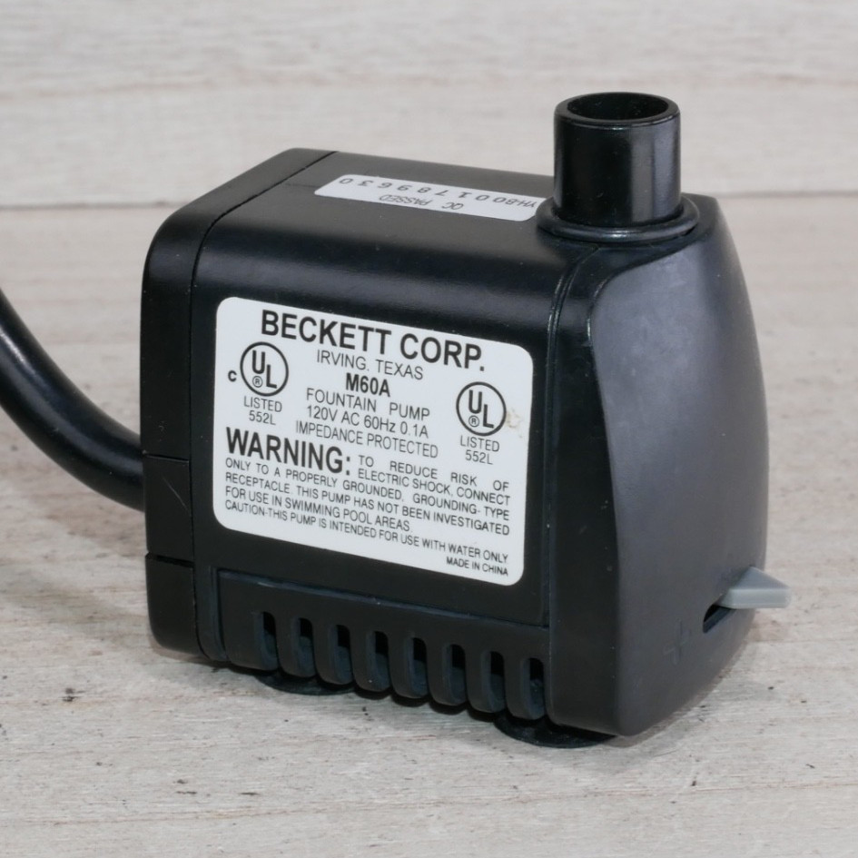 Beckett Submersible Fountain Pump M60A For Indoor/Outdoor Pre Owned Tested