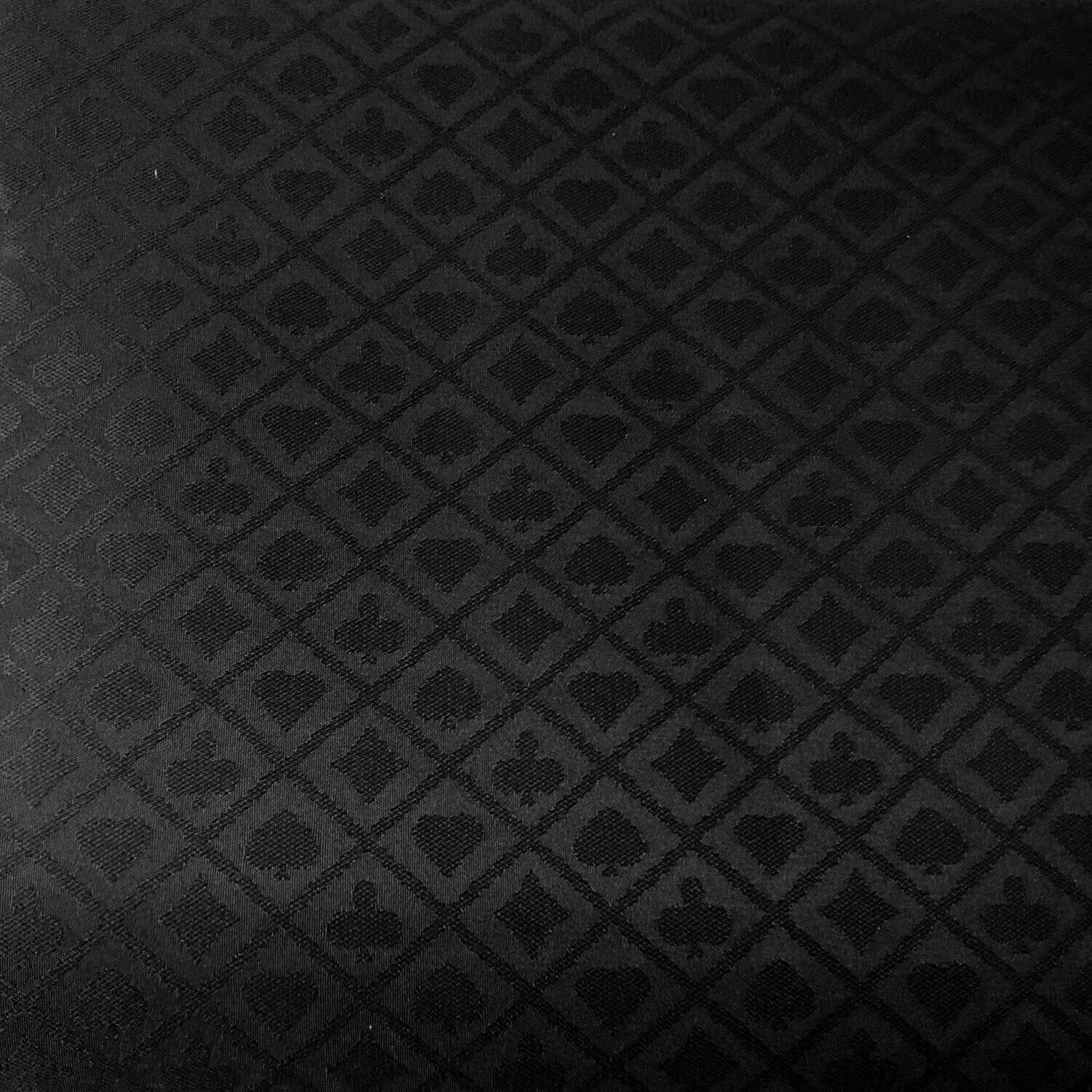 Poker Table Cloth - 9 Feet Speed cloth suited Black
