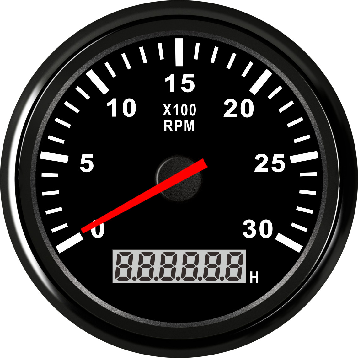 3-3/8" 85mm Tachometer 3000RPM Tacho For Gas or Diesel Engine Cars Truck Marine