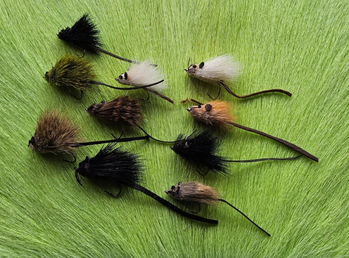 Mouse Fishing Fly. (10) Mouse series Combo. Weed Less. Super Special. Free Ship