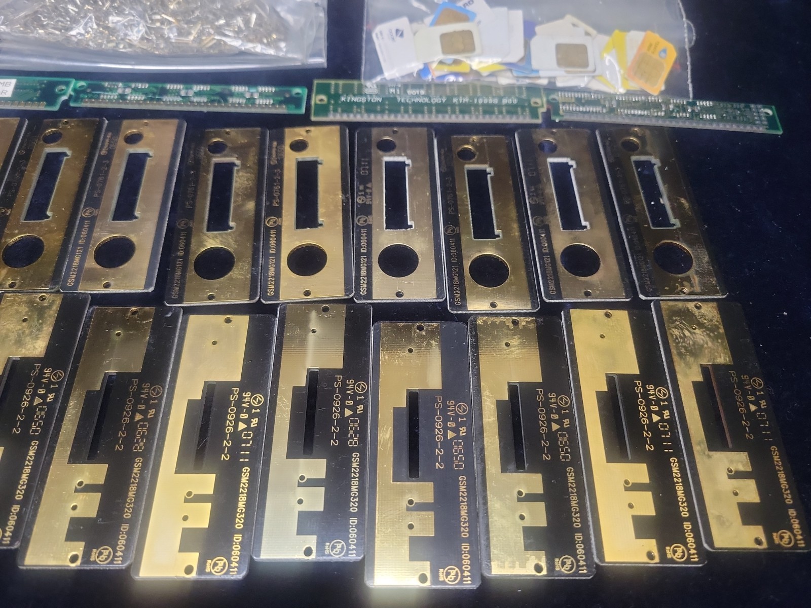 Gold Plated Electronic Parts- Computer, Communication, and Cell Devices- 2 Lbs