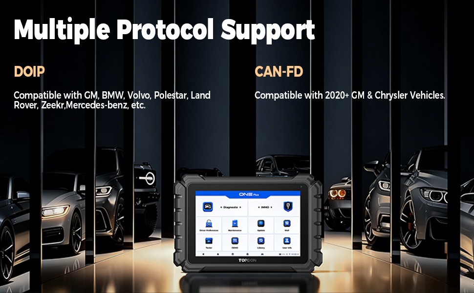 TOPDON ONE PLUS ECU Programming Diagnostic Tool Scanner J2534 CAN-FD 50+ Resets