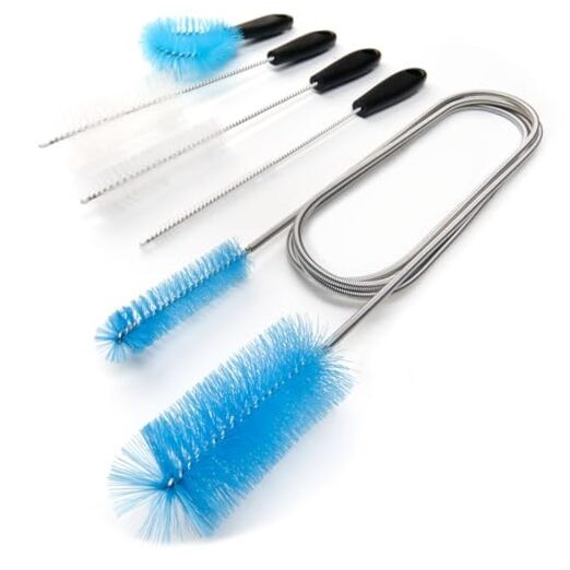 Flexible Drain Pipe Brush，Suitable for AC Drain Lines、cpap Cleaning、Shower Blue