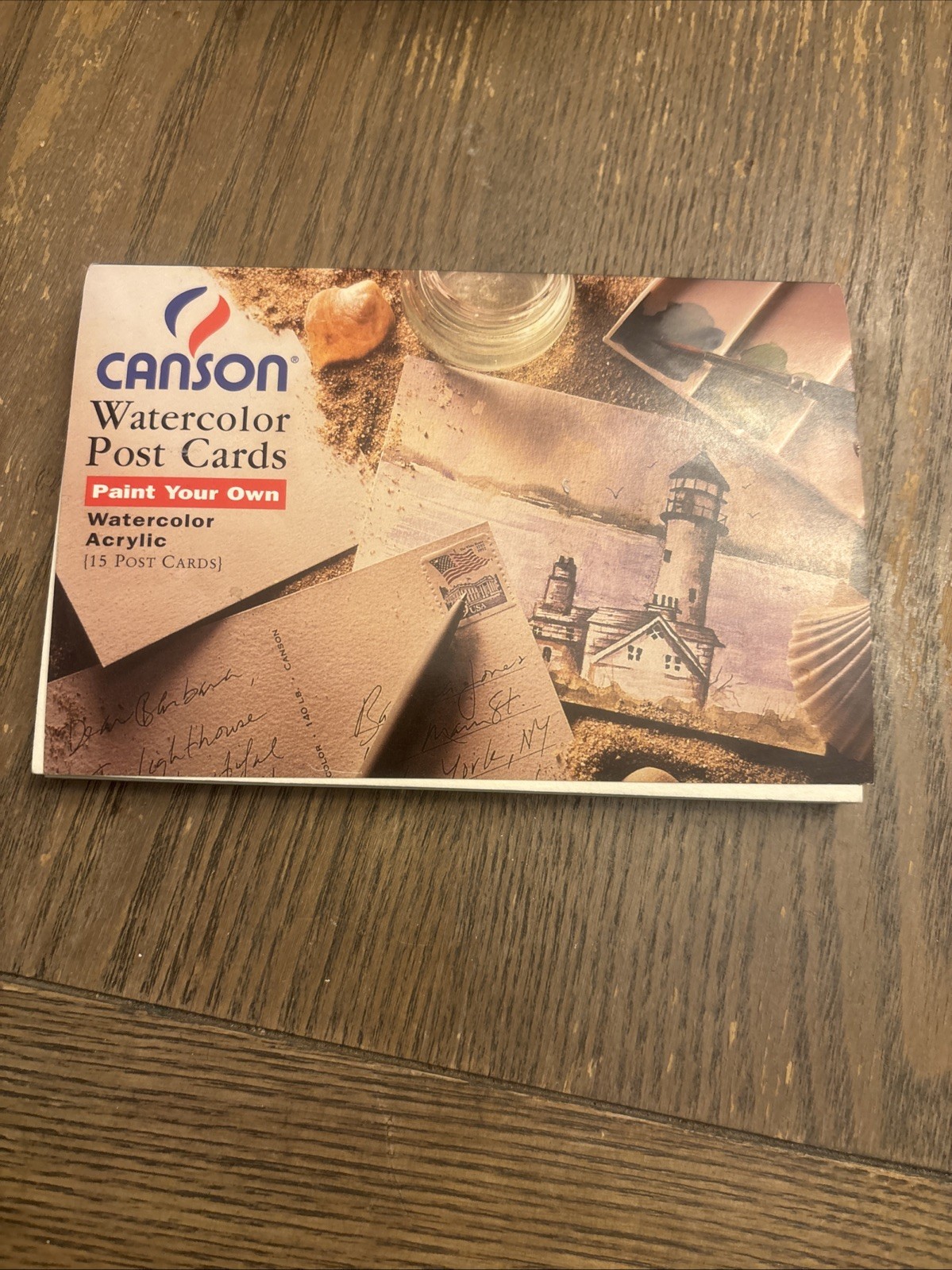 NEW Canson 15 x 4" by 6" Paint Your Own Acid Free Watercolor Acrylic Post Cards