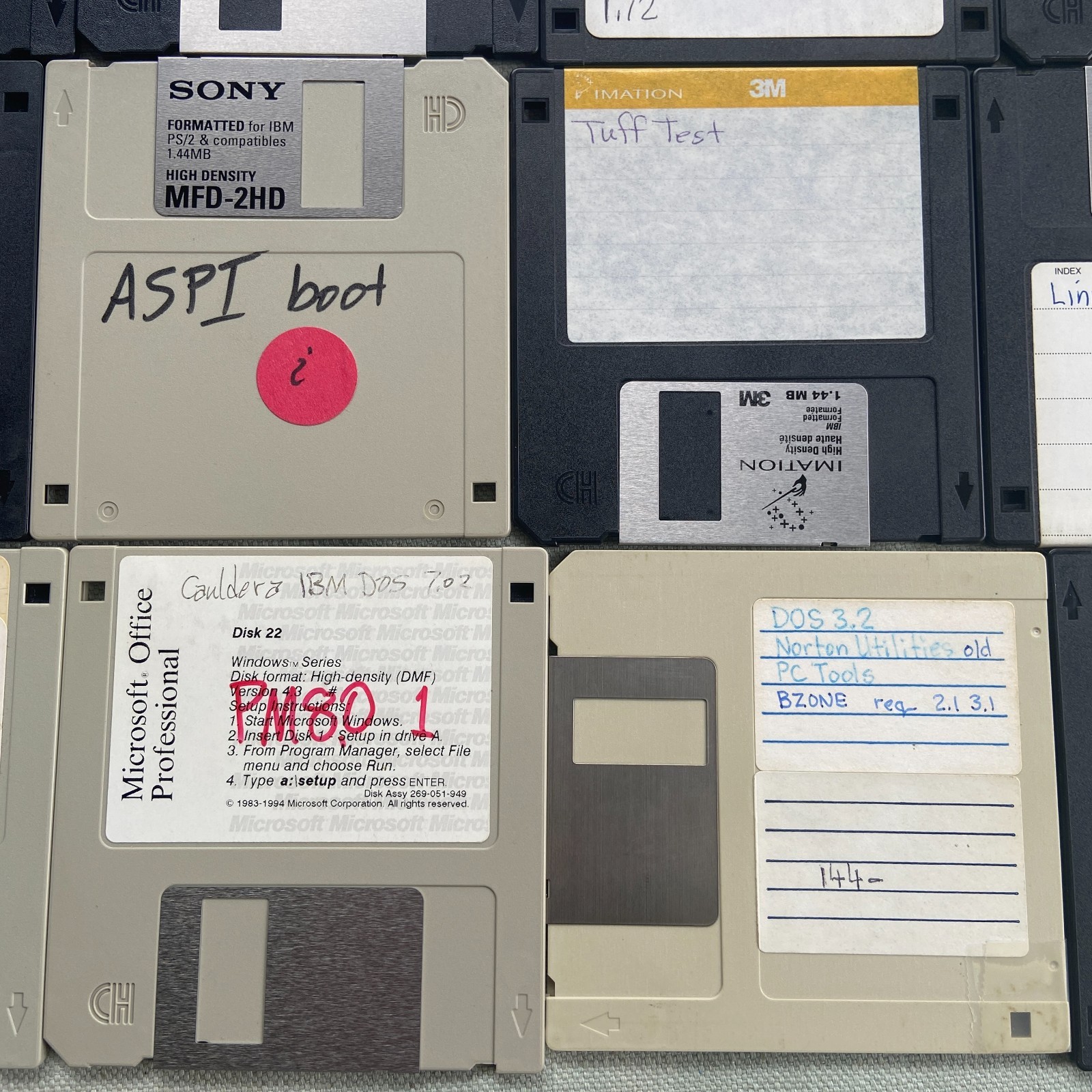 Floppy Lot20 Utilities Boot Backup Dr Hardware Wipe Restore Tuff Test Linux DOS