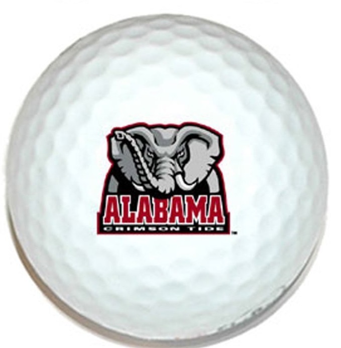 3 Dozen Nike Assorted (Alabama Crimson Tide NCAA Logo) Mint Golf Balls