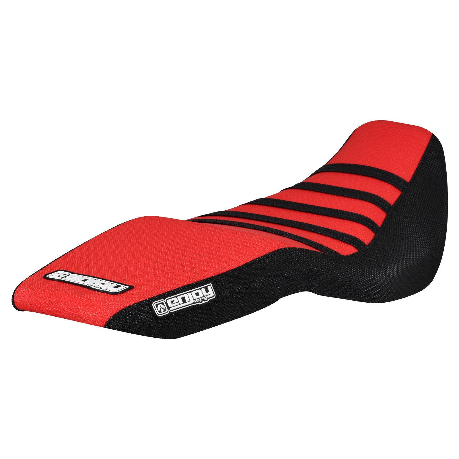 2016-2021 HONDA Grom MSX 125 SEAT COVER Enjoy MFG BLACK & RED w/ BLACK RIBS #177