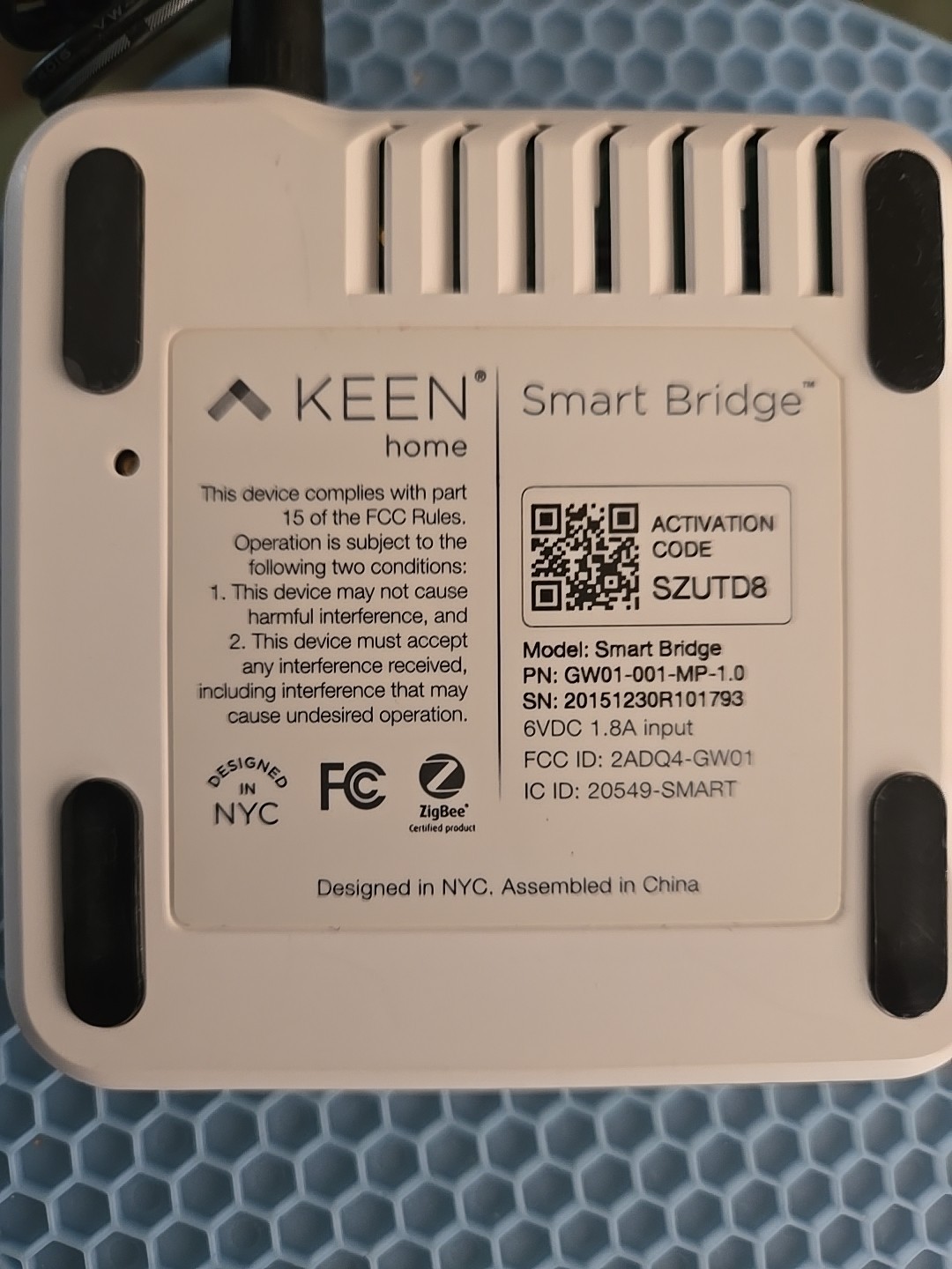 KEEN Smart Bridge & Temp Sensor